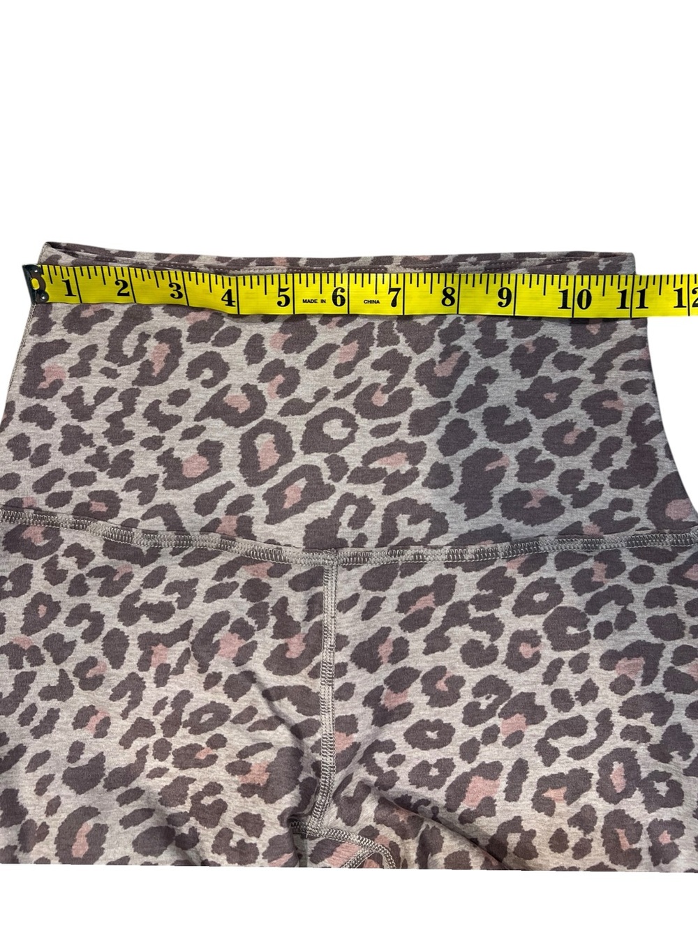 Beyond Yoga Spacedye Caught In The Midi Leggings Chai Cocoa Brown Leopard NWT - Picture 8 of 11